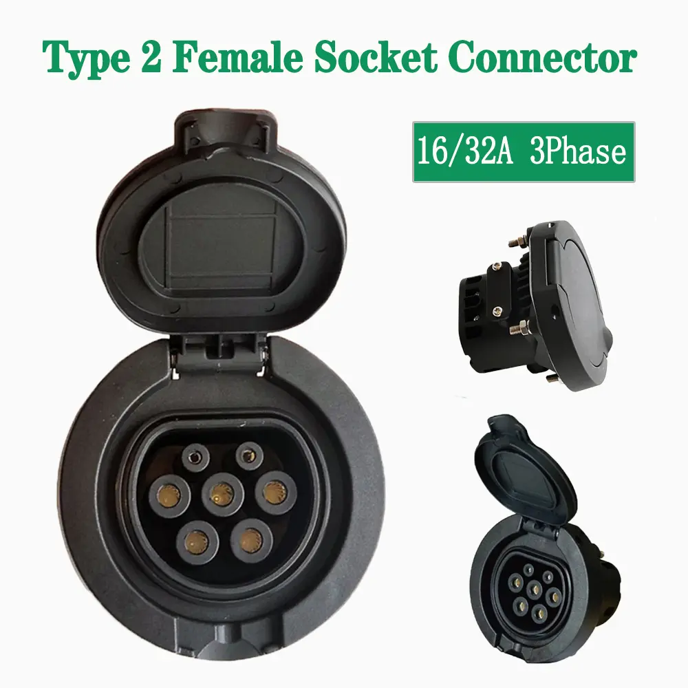 High-Quality European Standard Pile End Socket for TYPE 2 Charging Stations (5)7wb