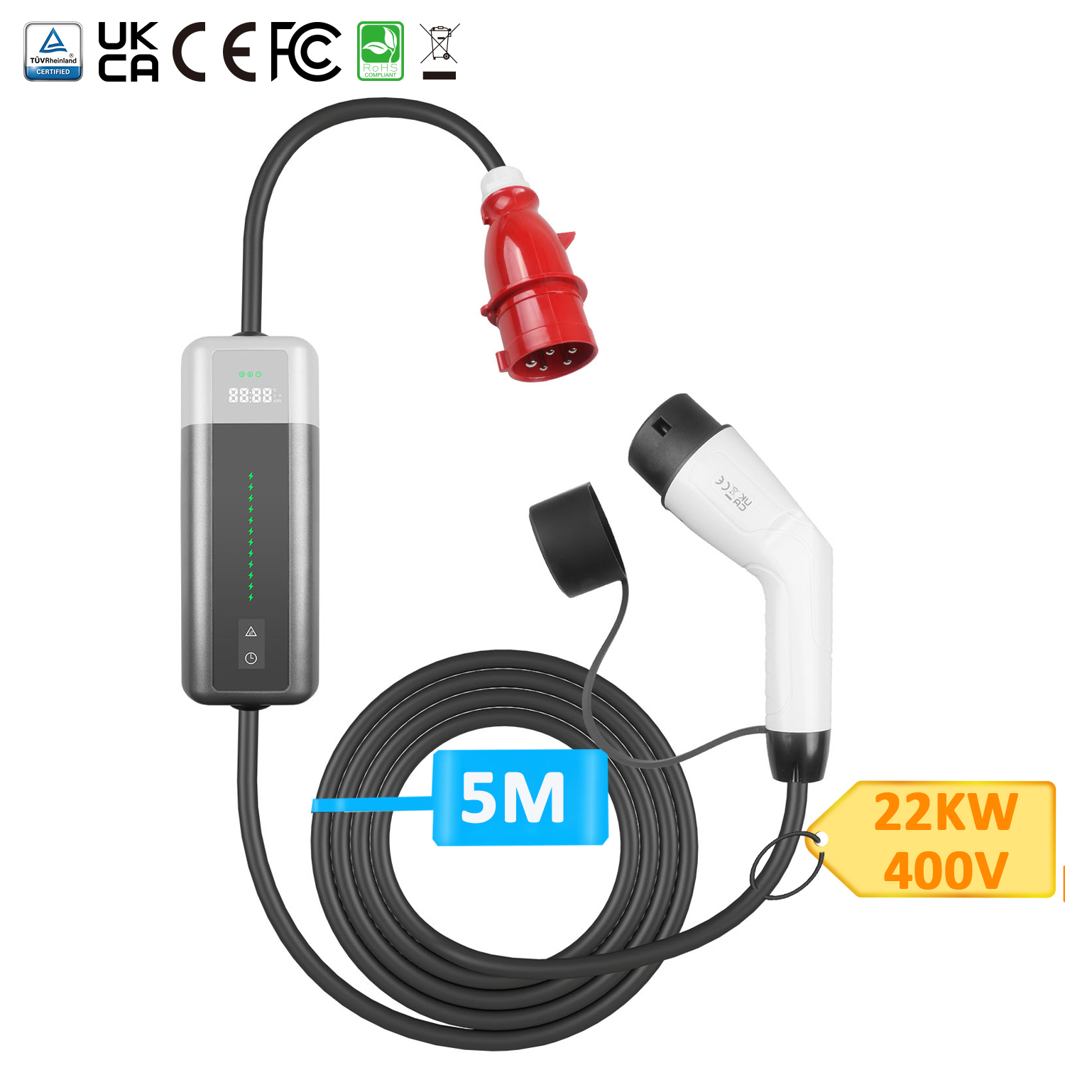 High Speed Charging IP55 CCS2 to Tesla EV Charging Adapter (7)63z