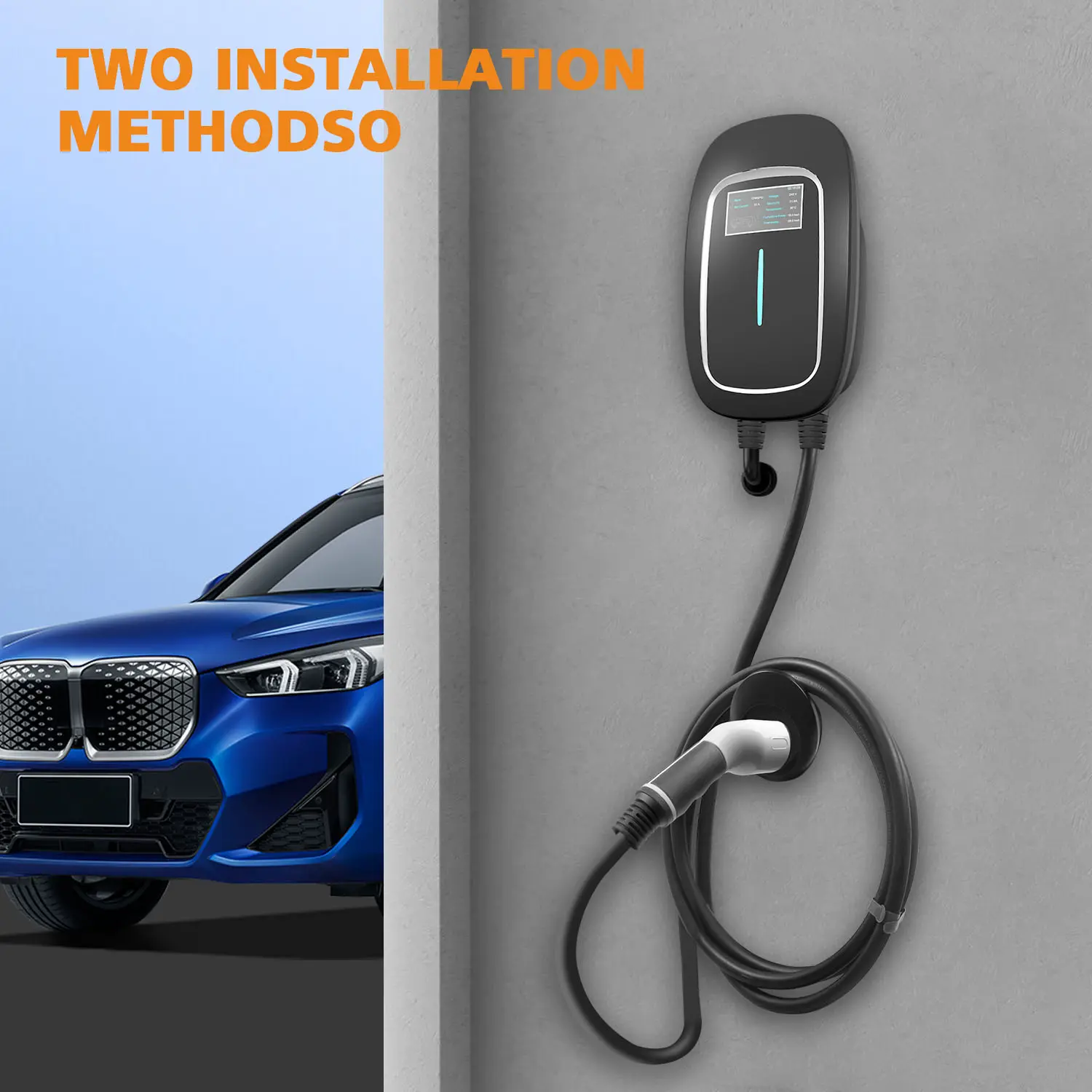 Premium Wall-Mounted EV Charging Station for Electric Vehicles (5)4eq