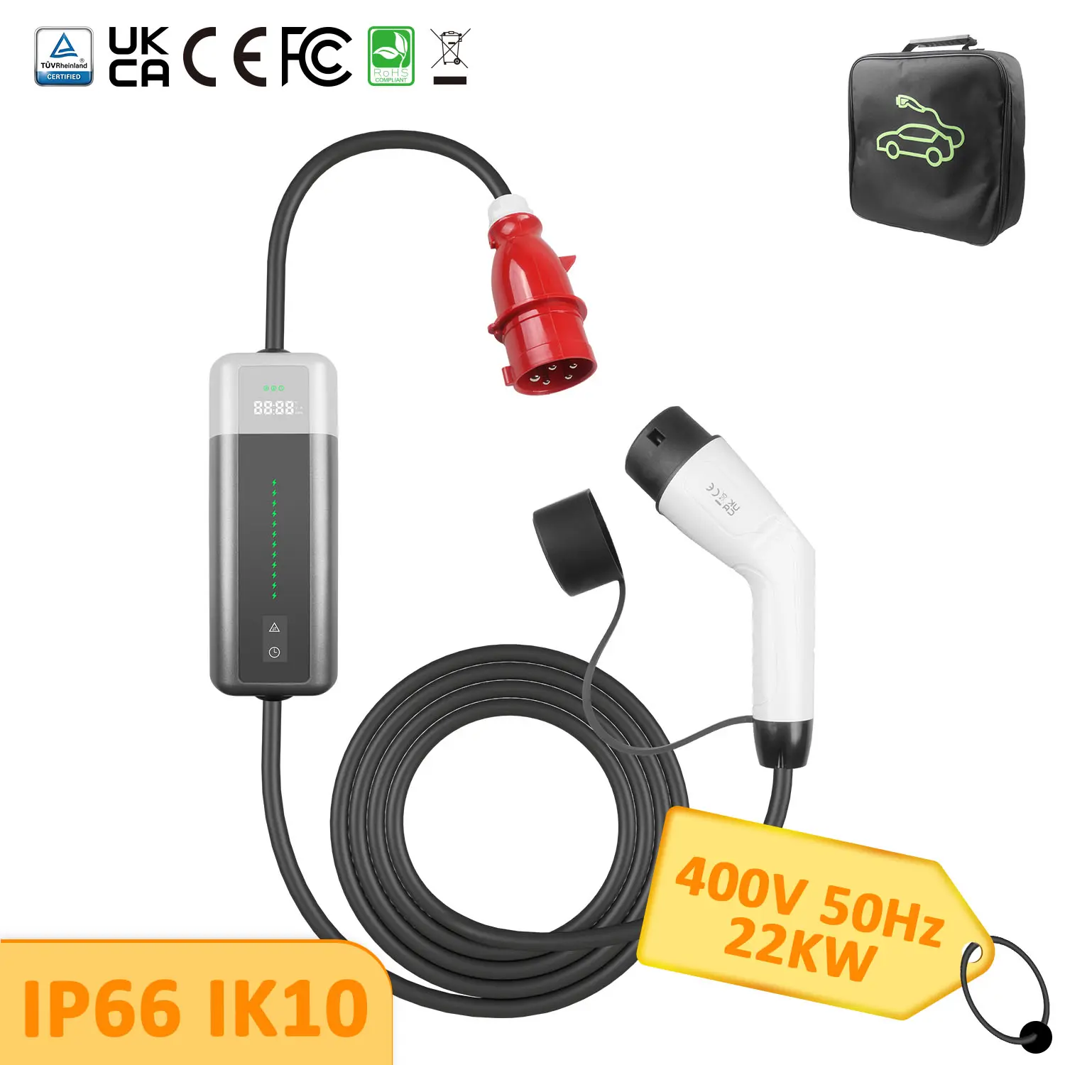 Type 2 Portable EV Charger Ultimate 22KW & 11KW Solution for Europe (3)vru