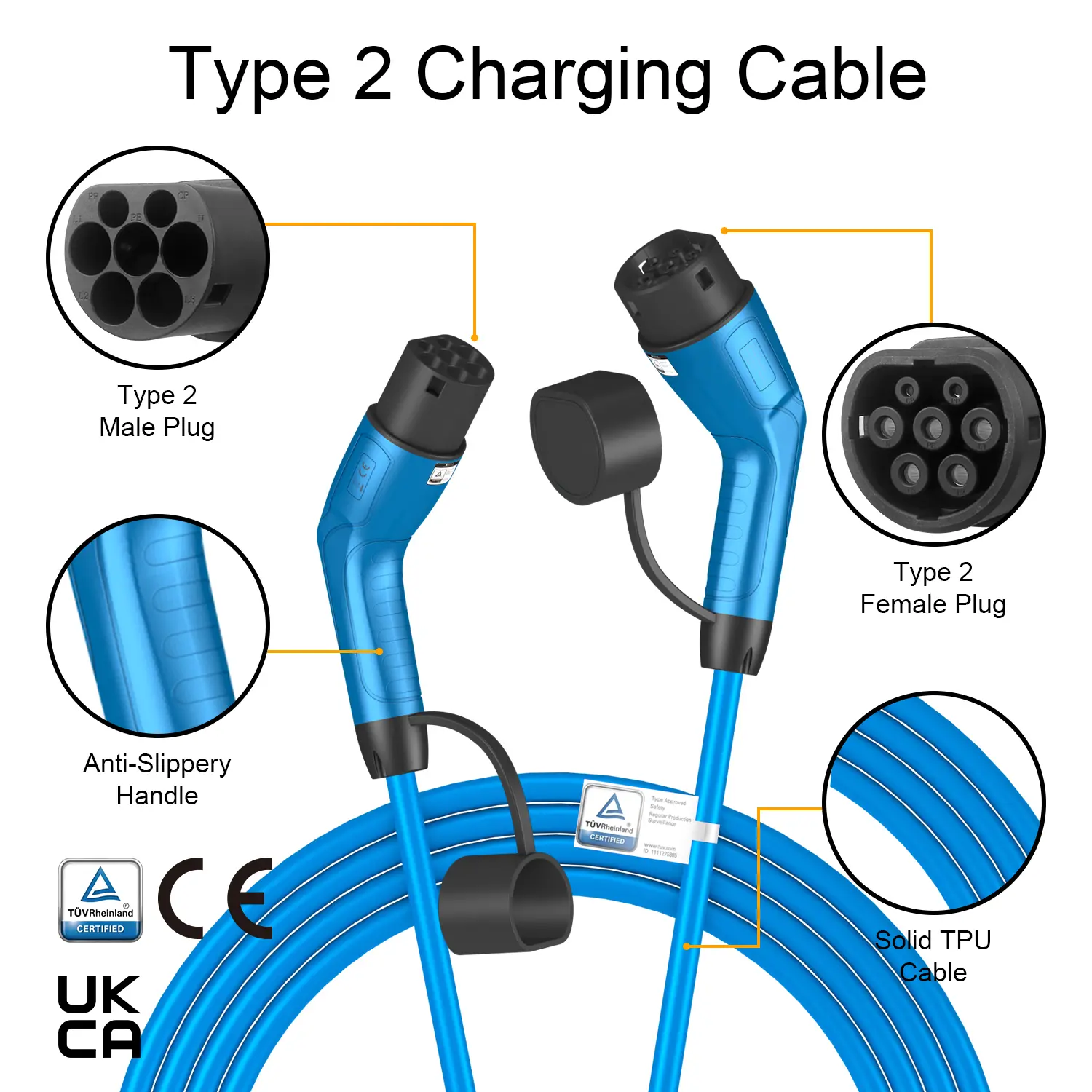 ST-E250 TYPE 2 TO TYPE 2 - Colorful Cable (5)z9s