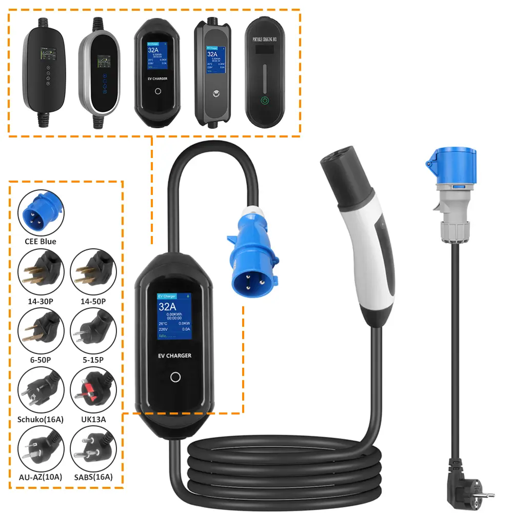 Tesla Portable EV Charger – Customizable, High Performance, Flame Retardant